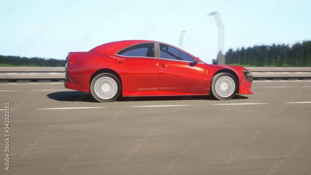 The driving of the vehicle across the river on the bridge The driving of the vehicle across the river on the bridge