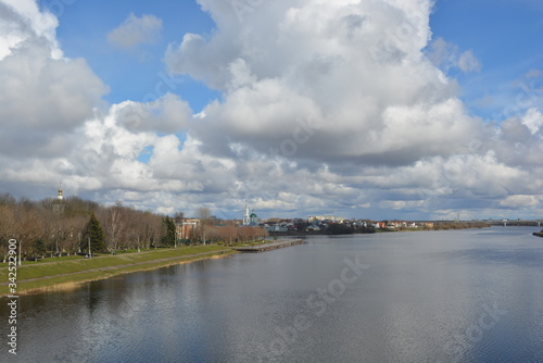 Volga river in Tver. View from the bridge