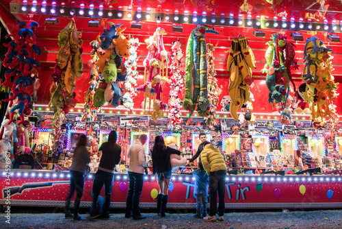 forain à la fête foraine