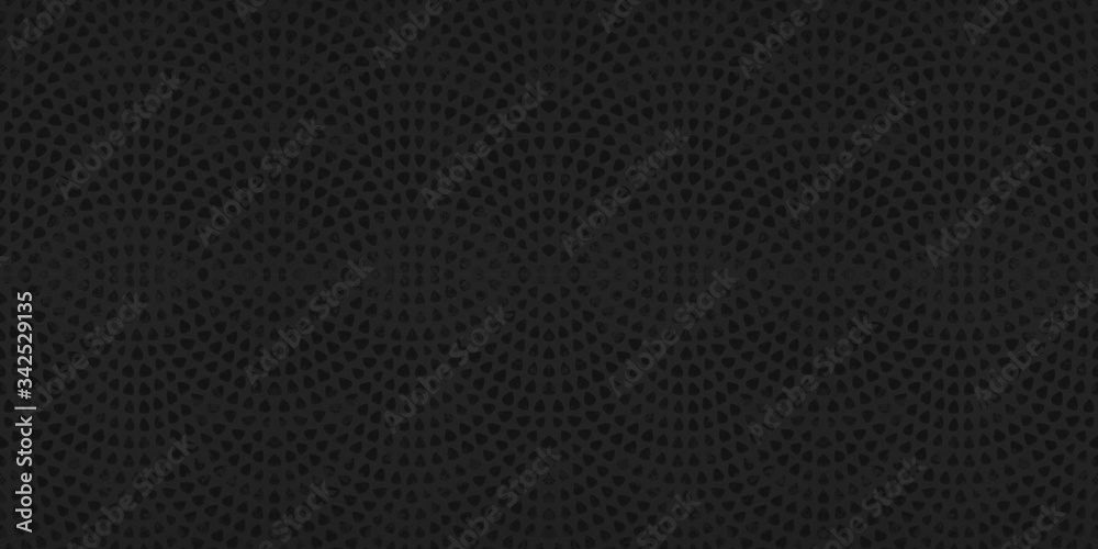 Black anthracite retro tile with stamp art design geometric circle motif print texture background Black anthracite retro tile with stamp art design geometric circle motif print texture background
