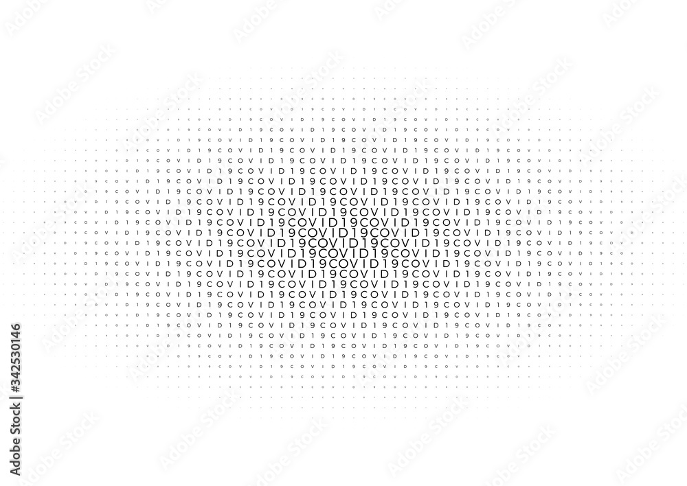 Coronavirus background halftone. Modern vector illustration. Covid-19 outbreak concept. Monochrome black and white geometric pattern. Coronavirus background halftone. Modern vector illustration. Covid-19 outbreak concept. Monochrome black and white geometric pattern.