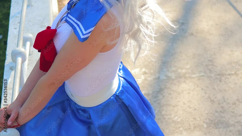 cosplay young girl in costume