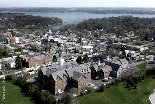 Arial Drone photo of Delafield Wisconsin photo