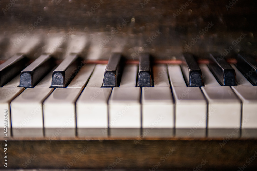 Vintage Baby Grand Piano Keys Stock Photo Adobe Stock
