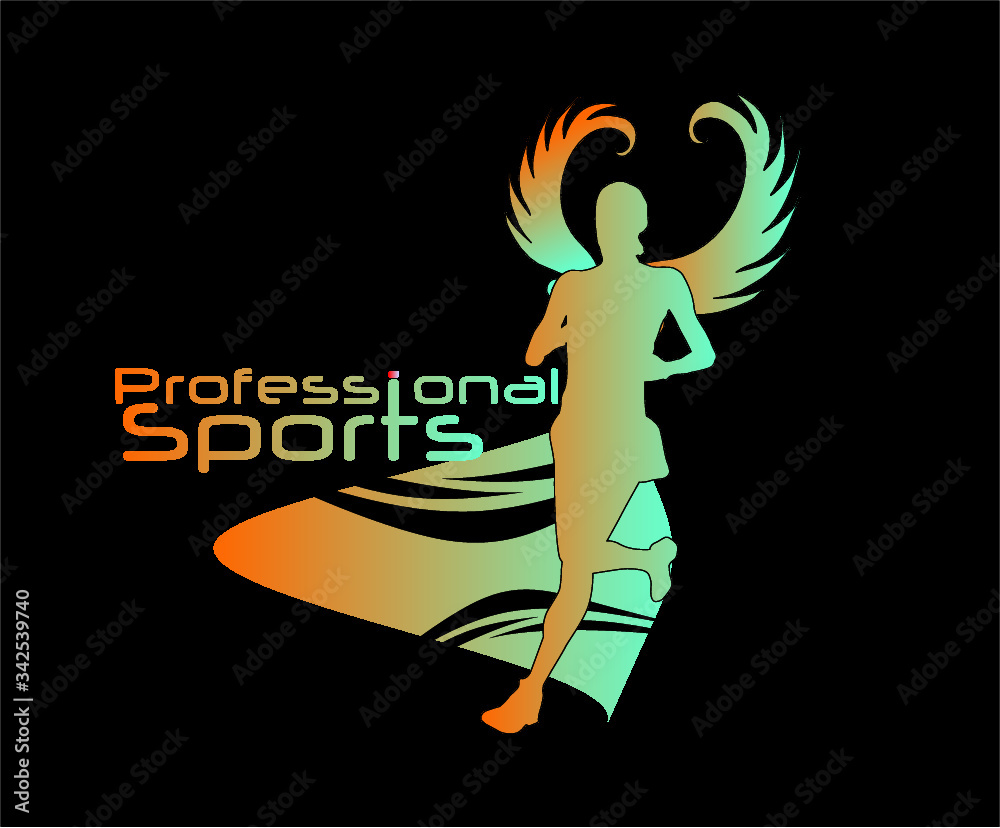 runner print and embroidery graphic design vector art runner print and embroidery graphic design vector art
