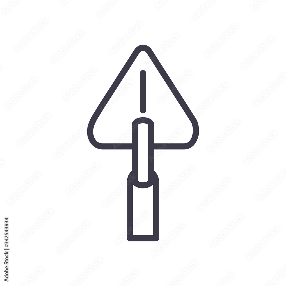 Isolated spatula line style icon vector design