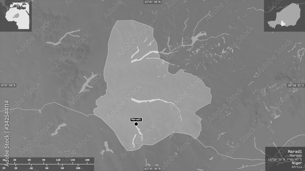 Maradi, Niger - composition. Grayscale Maradi, Niger - composition. Grayscale