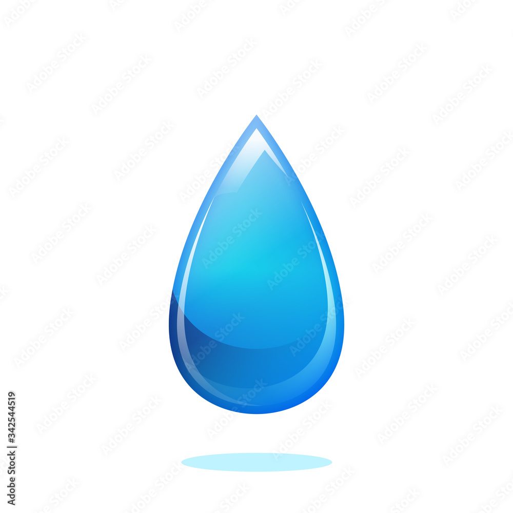 水滴のイラスト(影あり) 水滴のイラスト(影あり)