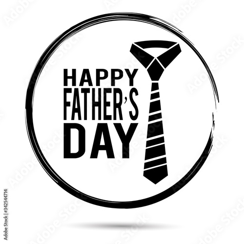 Happy fathers day label