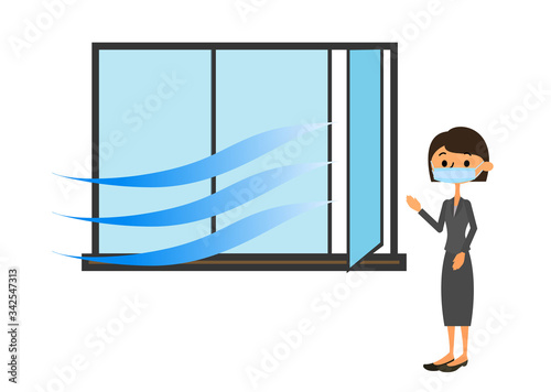 換気会社女性２