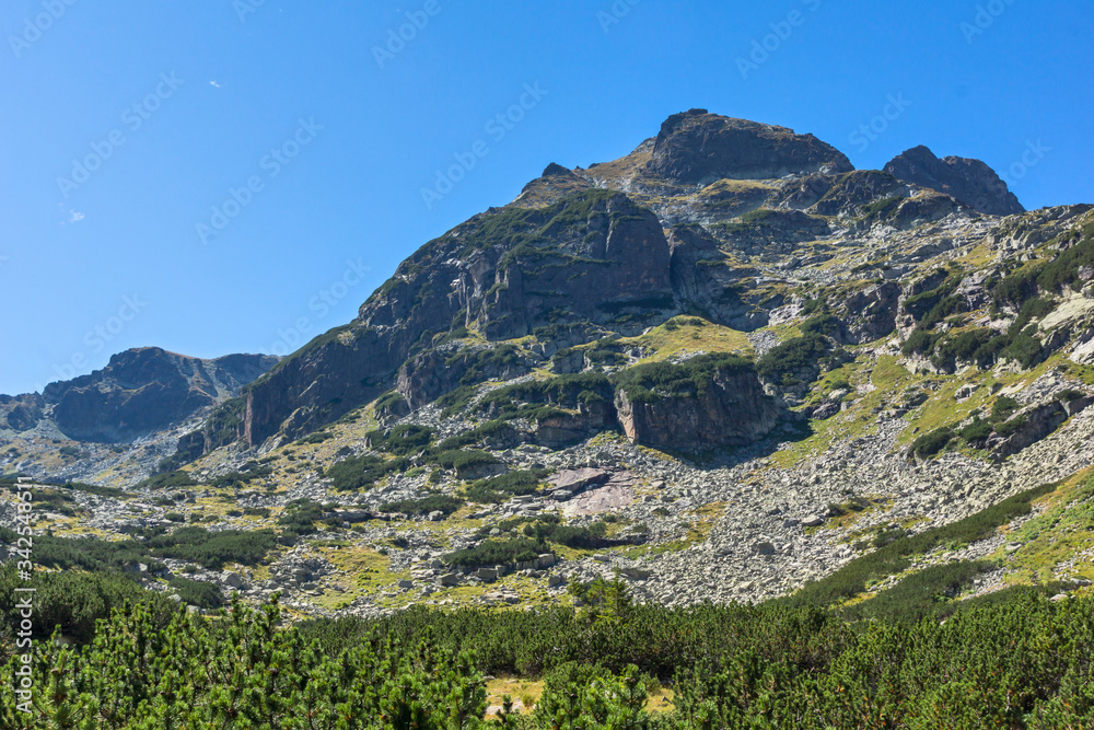 Hiking trail for Malyovitsa peak, Rila Mountain, Bulgaria