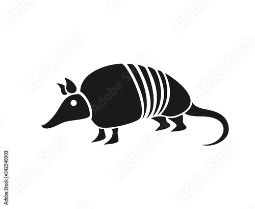 Design of armadillo flat icon