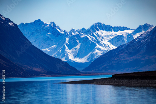 Dramatic View of Southern Alps and Lake Tekapo © Sheldon