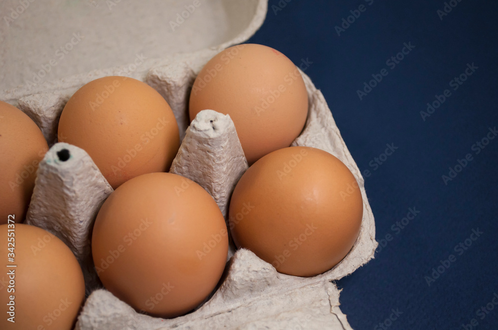 chicken eggs in a tray chicken eggs in a tray