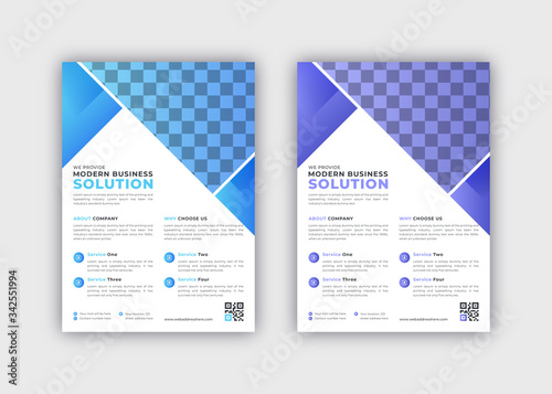 Corporate business annual report cover.  Abstract flyer template