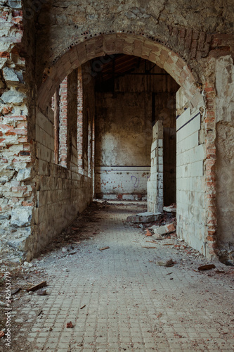 abandoned industrial mining environment in spain  sabero mining old camp