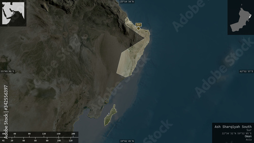 Ash Sharqiyah South, Oman - composition. Satellite