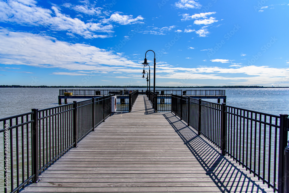 Fototapeta premium Pier on the River
