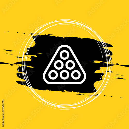 Billiards Logo Template Icon