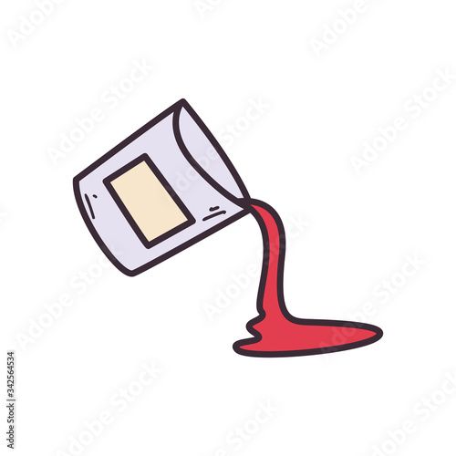 Paint bucket fill style icon vector design
