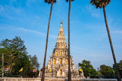 Chedi Liem temple or Wat Chedi Liem in Wiang Kum Kam archaeological site photo