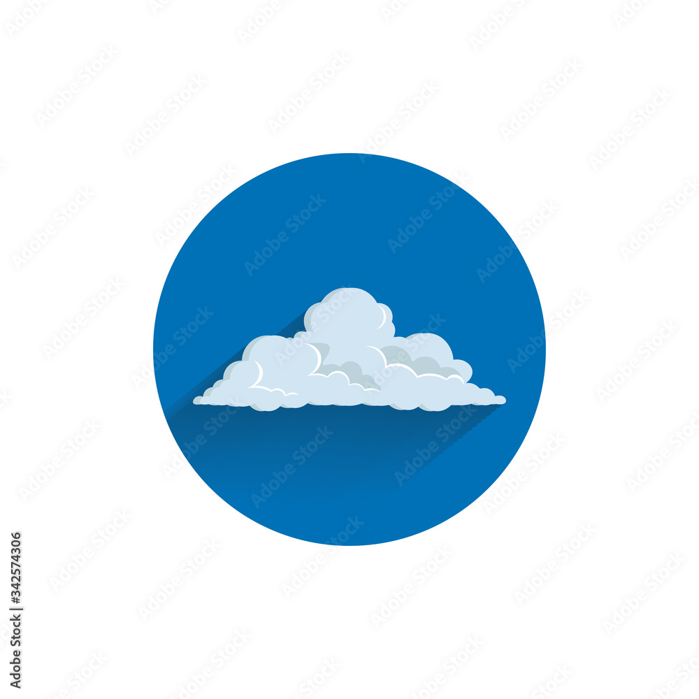 cloud flat icon. CO2 icon , carbon dioxide colorful flat icon with shadow. pollution icon cloud flat icon. CO2 icon , carbon dioxide colorful flat icon with shadow. pollution icon