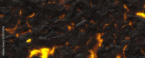 3d material hot magma background