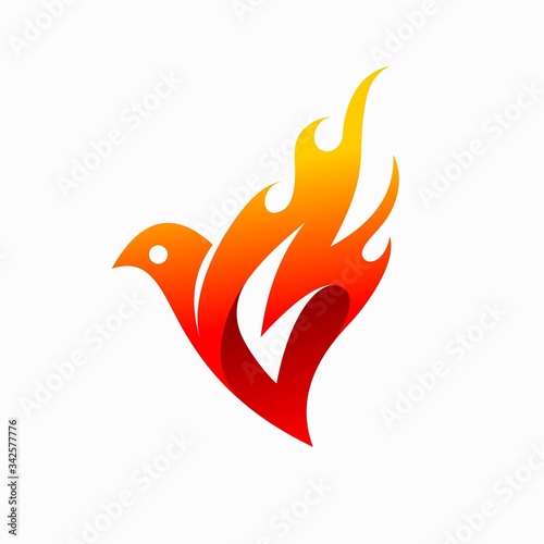 fire bird logo, phoenix fire logo