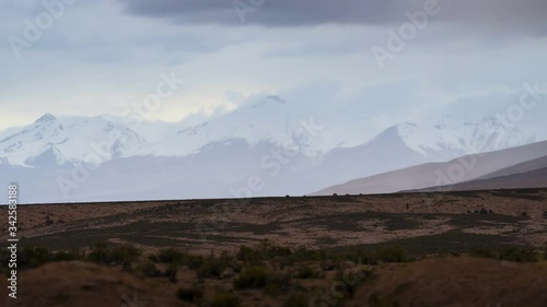 Clouds in high mountains 