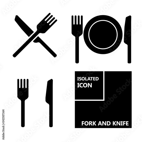 Icon fork and knife