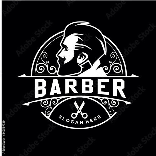 vintage, retro, barber shop logo. modern icon, template design