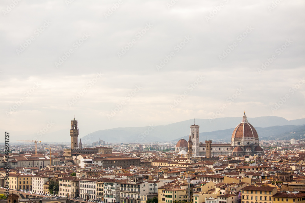 Cityscape of the city of Florence, Italy.