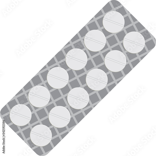 Round tablets per pack