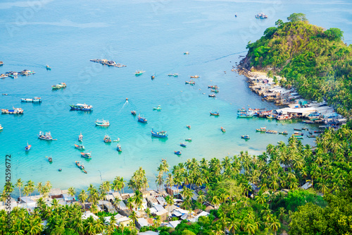 Aerial view of Nam Du island, Kien Giang, Vietnam. Near Phu Quoc island