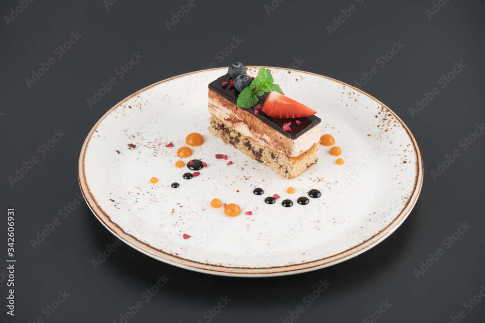 piece of cake on a plate piece of cake on a plate