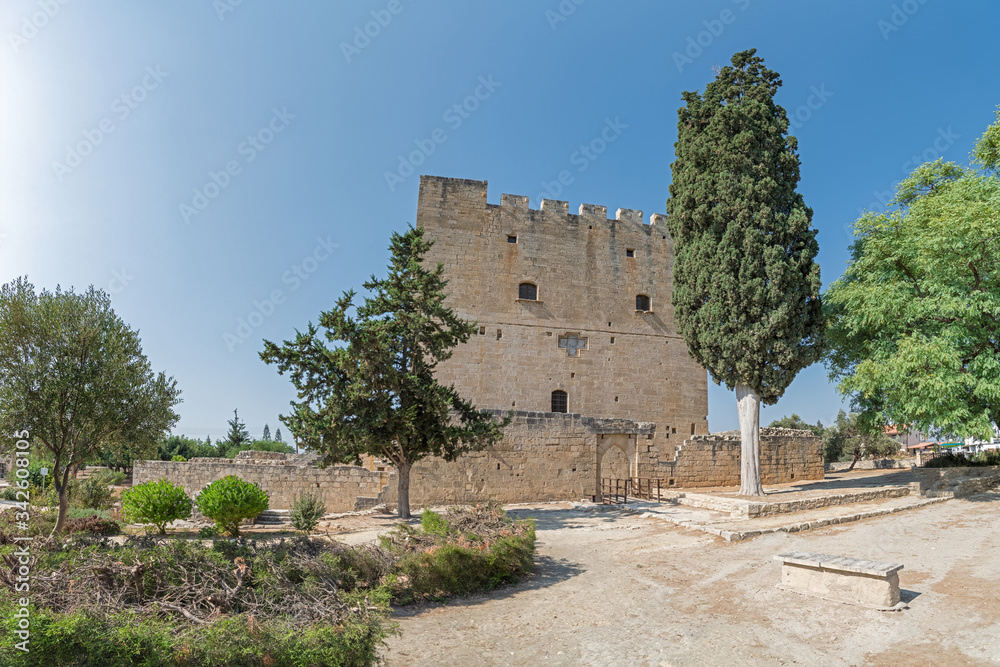 Northern view of the medieval castle of Kolossi (Cyprus)