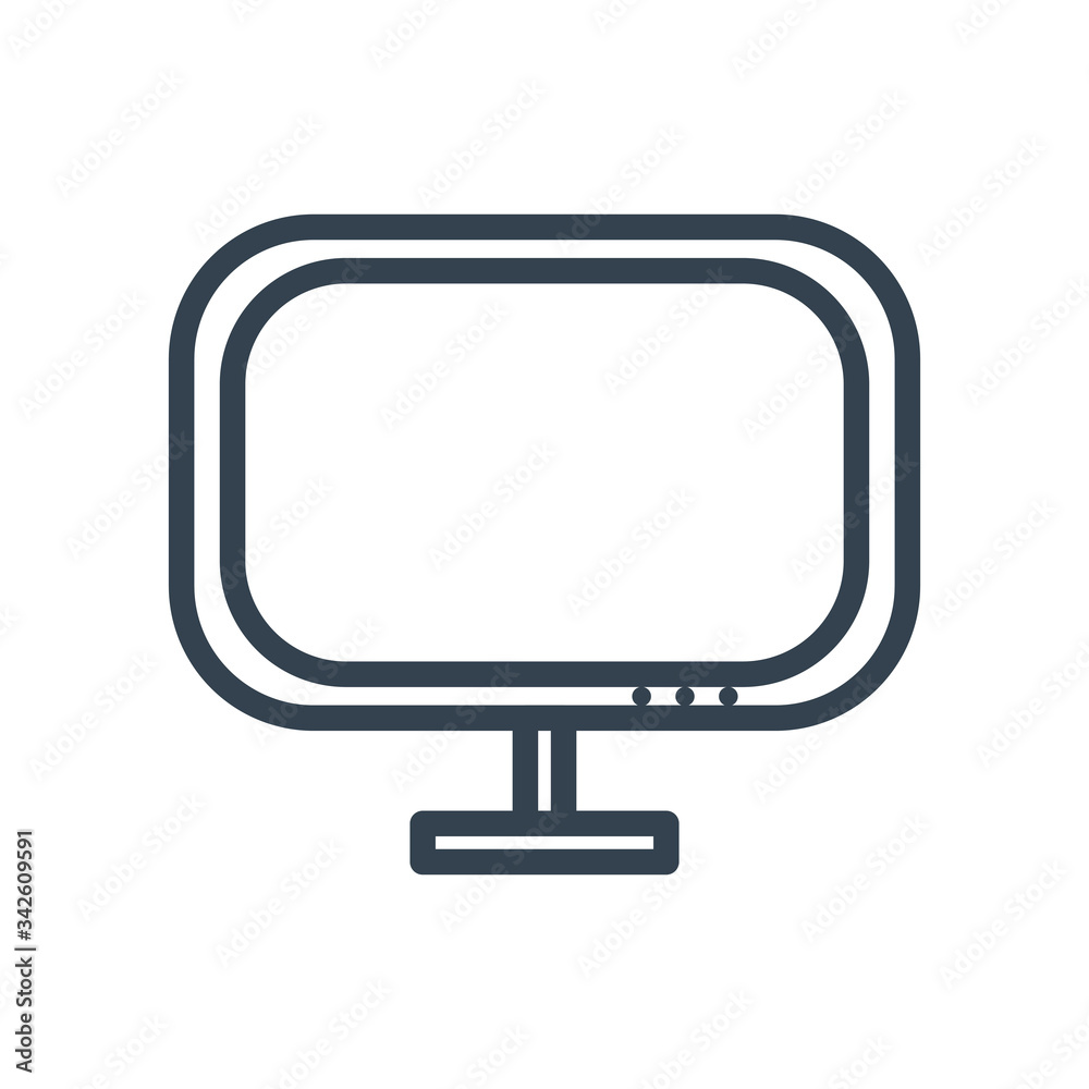 digital computer line style icon vector design digital computer line style icon vector design
