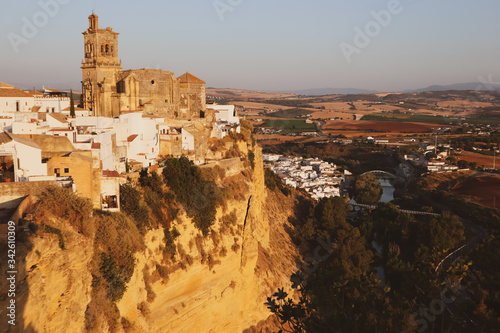 View of an old Spanish village  beautiful landscape Spain