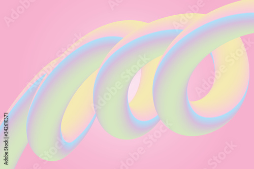 Abstract background with soft fluid shape. Sweet color gradient pastel background. Liquid dynamic shape. Vector illustration design.