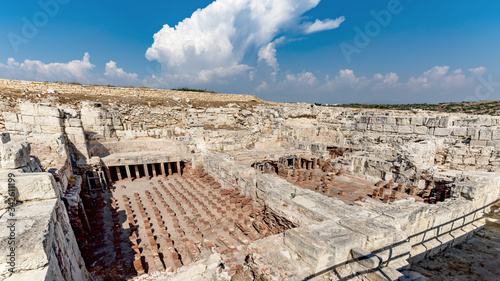 Baths of the ancient city of Kourion (Episkopi, Cyprus) photo