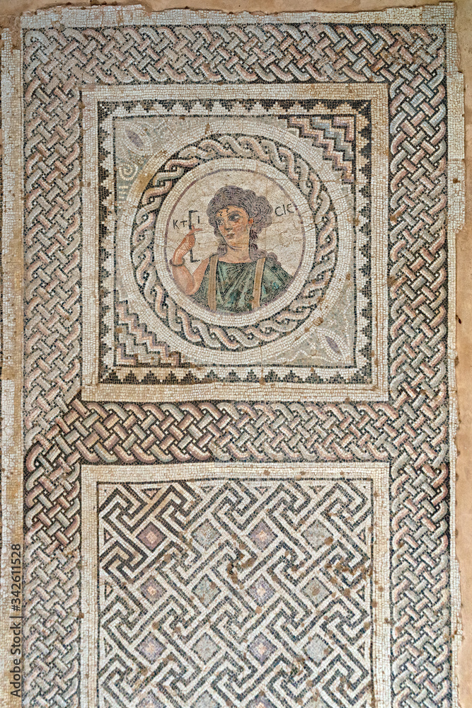 Floor mosaic from Complex of Eustolios at Kourion (Cyprus)