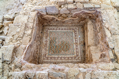 Mosaic base of the house of Eustolios, Kourion (Cyprus)