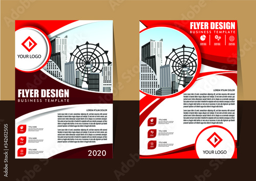 Brochure design, cover modern layout, annual report, poster, flyer in A4 with colorful triangles, geometric shapes for tech, science, market with light background