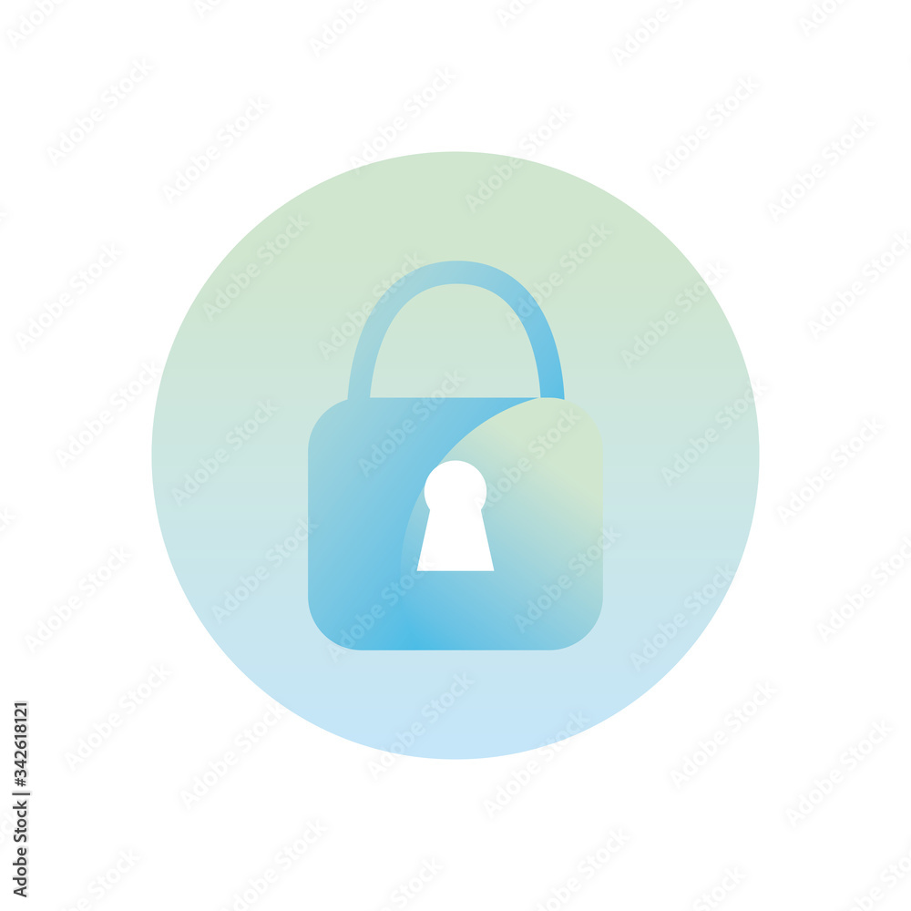 padlock icon gradient style icon vector design padlock icon gradient style icon vector design