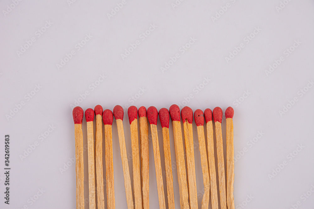 matches on a red background matches on a red background