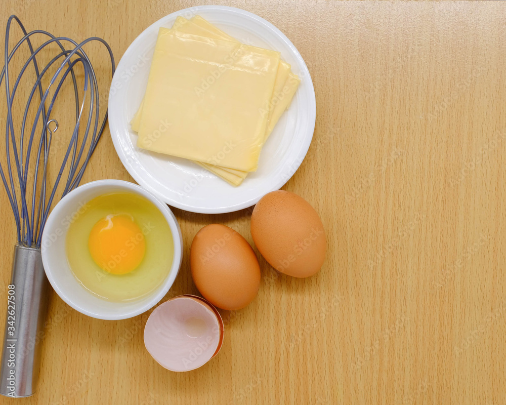 Close-up view of raw chicken eggs on background Close-up view of raw chicken eggs on background