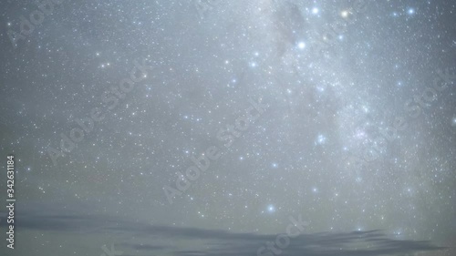 Milky way galaxy timelapse