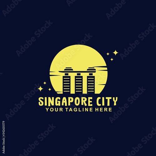 Singapore city premium logo design