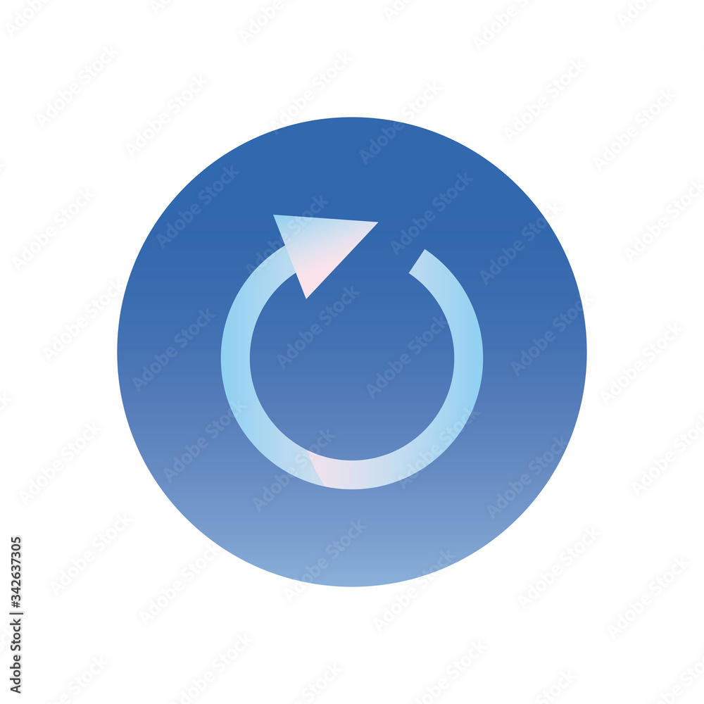 repeat arrow gradient style icon vector design repeat arrow gradient style icon vector design