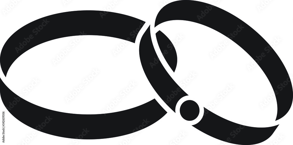 Wedding rings icon black wedding rings vector icon Wedding rings icon black wedding rings vector icon